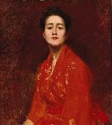 William Merritt Chase, Study of a Girl in Japanese Dress